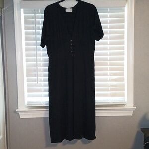 ASOS black knit maxi dress